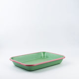Emaye Meze Tabağı 26*18cm - Mint