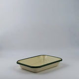 Emaye Meze Tabağı 21*14cm - Yeşil