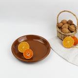 Emaye Tabak 18cm - Kahverengi