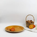 Emaye Tabak 25cm - Altın Sarı