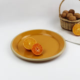 Emaye Tabak 25cm - Altın Sarı