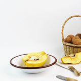 Emaye Tabak 17cm - Kahverengi