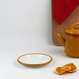Emaye Tabak 12cm - Altın Sarı