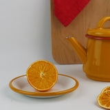 Emaye Tabak 12cm - Altın Sarı