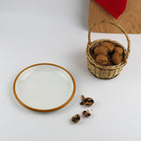 Emaye Tabak 16cm - Altın Sarı