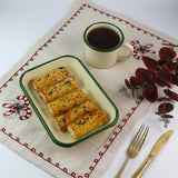 Emaye Meze Tabağı 21*14cm - Yeşil