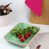 Emaye Meze Tabağı 26*18cm - Mint