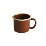 Emaye Kupa 350 ml - Kahverengi & Ivory