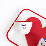 LOVE Seramik Kupa - Mavi